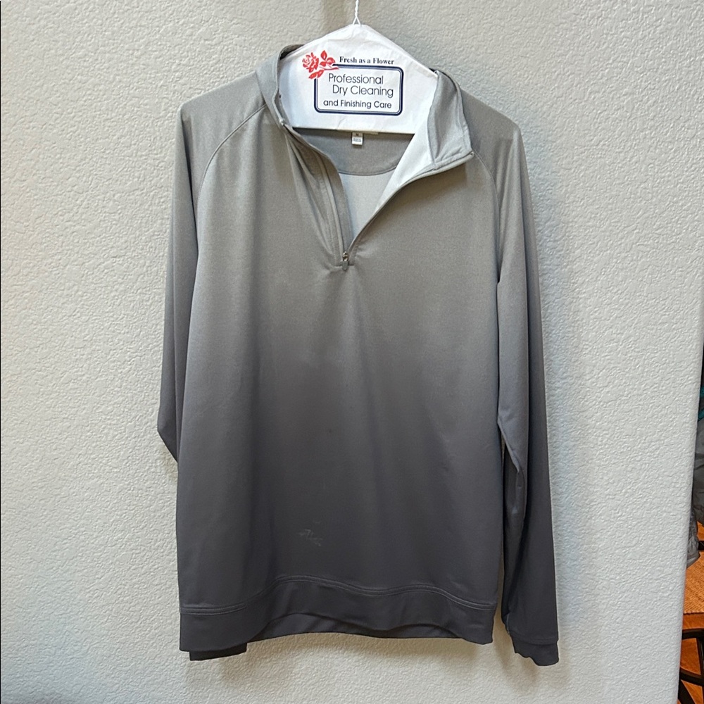 Peter Millar Gray Quarter-Zip Pullover